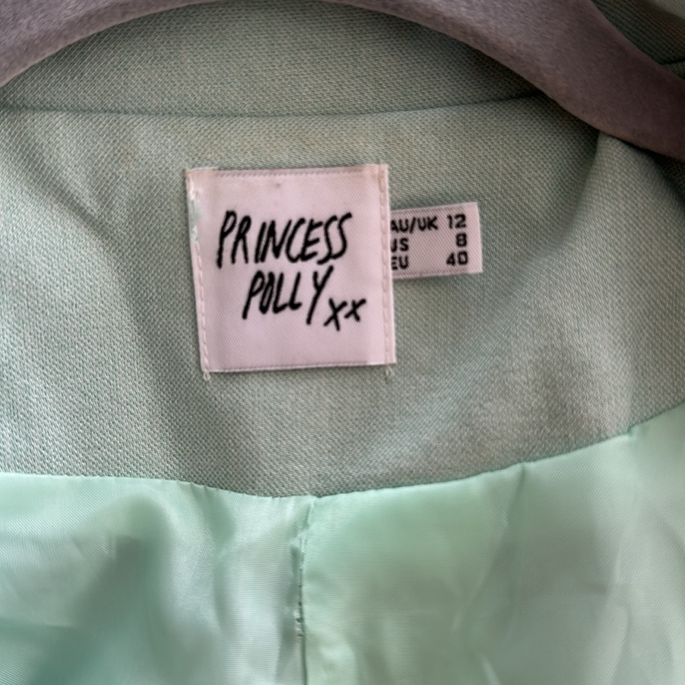Princess Polly Seafoam / Blue Blazer - Picture 6 of 9